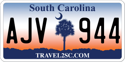 SC license plate AJV944