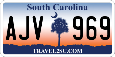 SC license plate AJV969