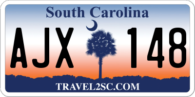 SC license plate AJX148