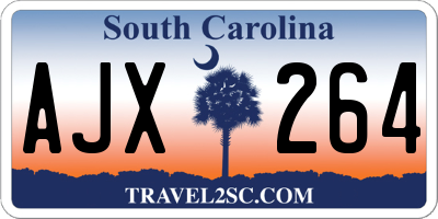 SC license plate AJX264