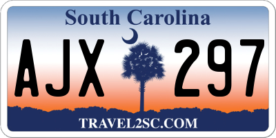 SC license plate AJX297