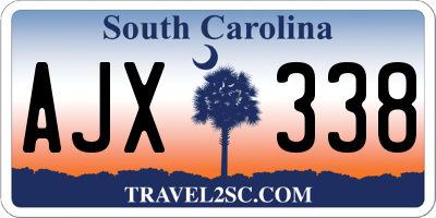 SC license plate AJX338