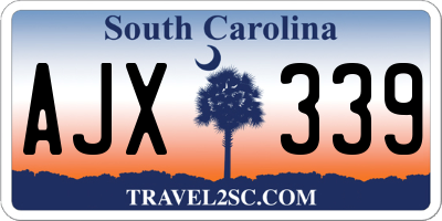 SC license plate AJX339