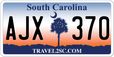 SC license plate AJX370