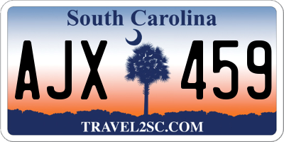 SC license plate AJX459