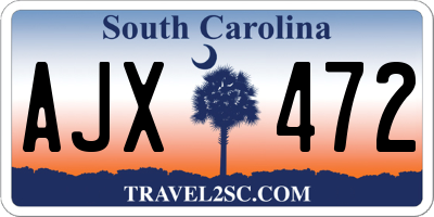 SC license plate AJX472