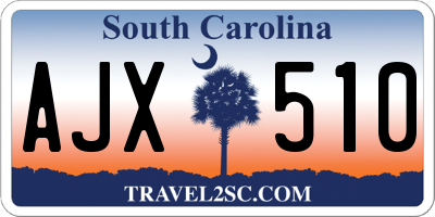 SC license plate AJX510