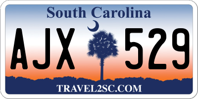 SC license plate AJX529