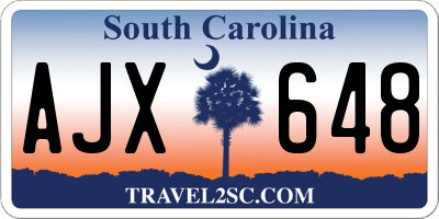 SC license plate AJX648