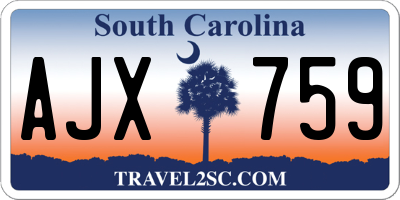 SC license plate AJX759