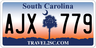 SC license plate AJX779
