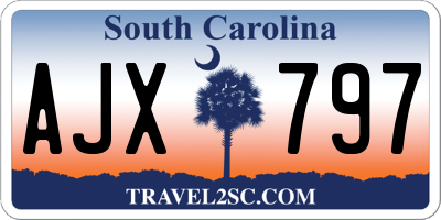 SC license plate AJX797