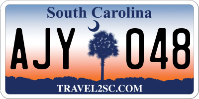 SC license plate AJY048