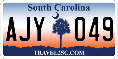 SC license plate AJY049