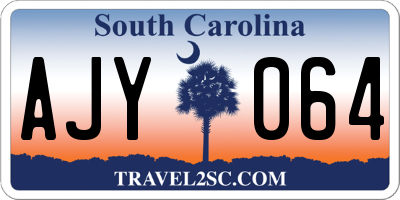 SC license plate AJY064