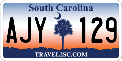 SC license plate AJY129