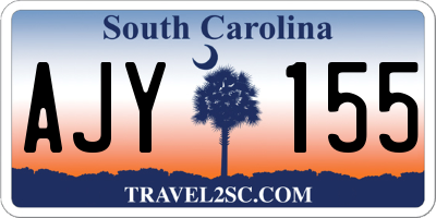SC license plate AJY155