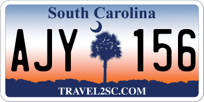 SC license plate AJY156