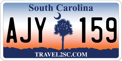 SC license plate AJY159