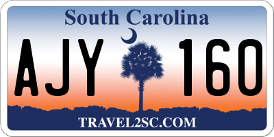 SC license plate AJY160
