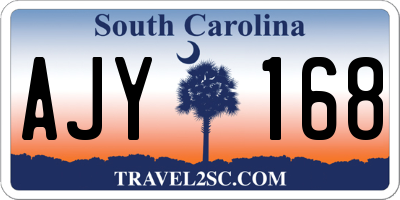 SC license plate AJY168