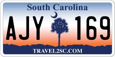 SC license plate AJY169