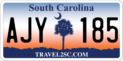 SC license plate AJY185