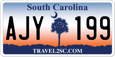 SC license plate AJY199
