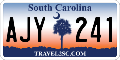SC license plate AJY241