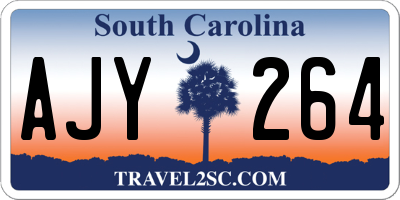 SC license plate AJY264