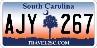 SC license plate AJY267