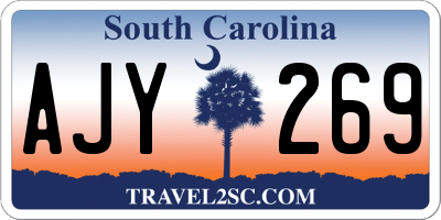 SC license plate AJY269