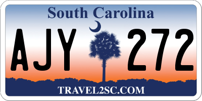 SC license plate AJY272