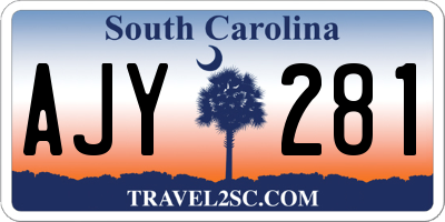 SC license plate AJY281