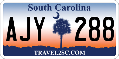 SC license plate AJY288