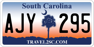 SC license plate AJY295