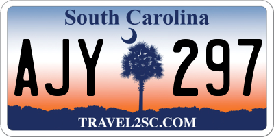 SC license plate AJY297