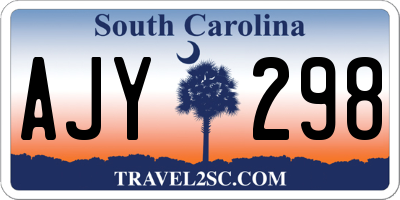 SC license plate AJY298