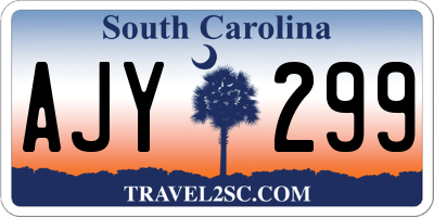 SC license plate AJY299