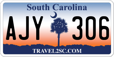 SC license plate AJY306