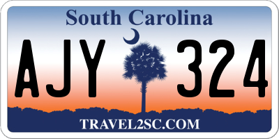 SC license plate AJY324