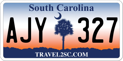 SC license plate AJY327