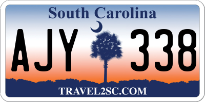 SC license plate AJY338