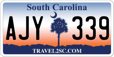 SC license plate AJY339