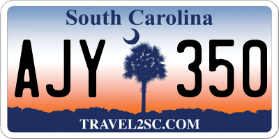 SC license plate AJY350