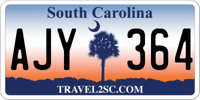 SC license plate AJY364