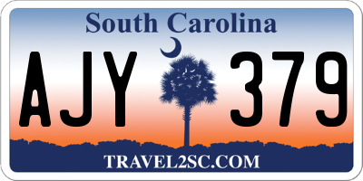 SC license plate AJY379