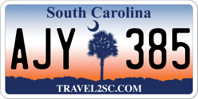 SC license plate AJY385