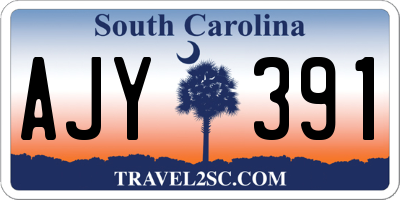 SC license plate AJY391