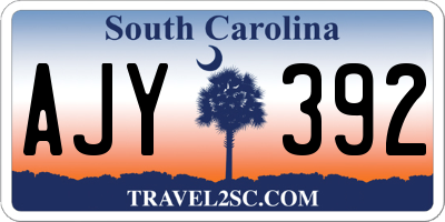 SC license plate AJY392